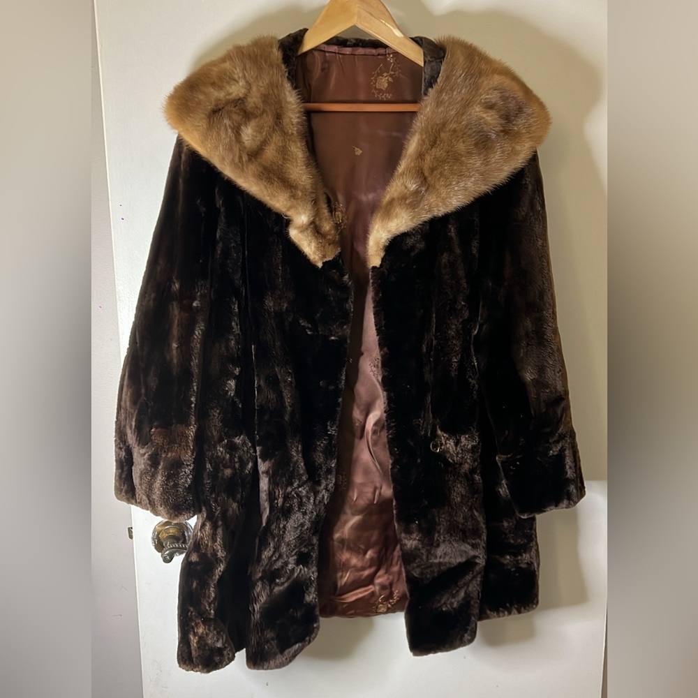 Vintage MINK FUR coat